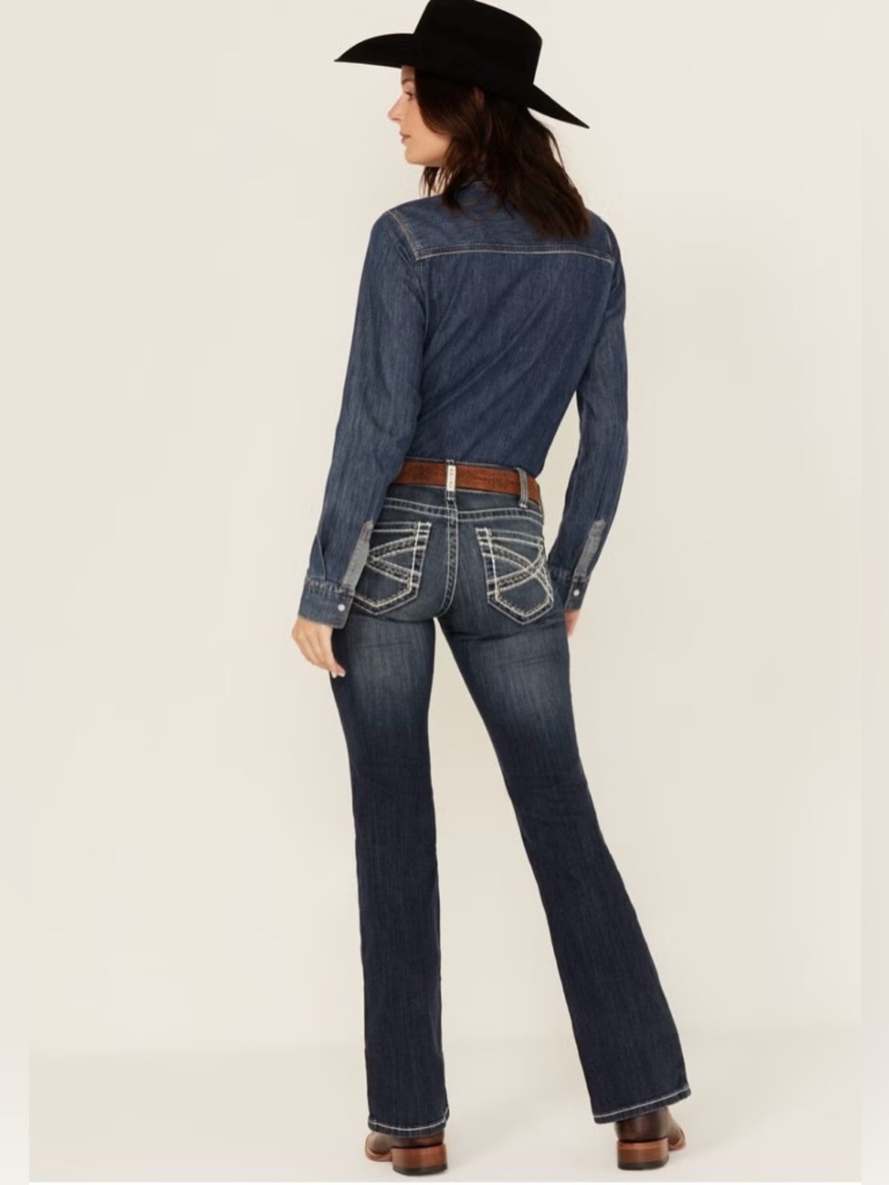ARIAT BOOT CUT REAL RIDING JEANS size 28s (28x28)